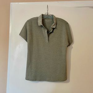 Outdoor Voices Light Green Polo Shirt S